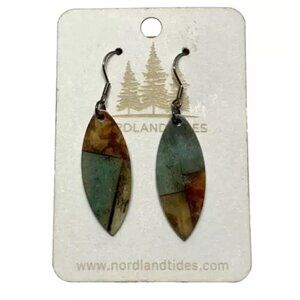 Nordland Tides Earrings Dangle/Drop Style Acrylic Teardrops Fashion Jewelry NWT
